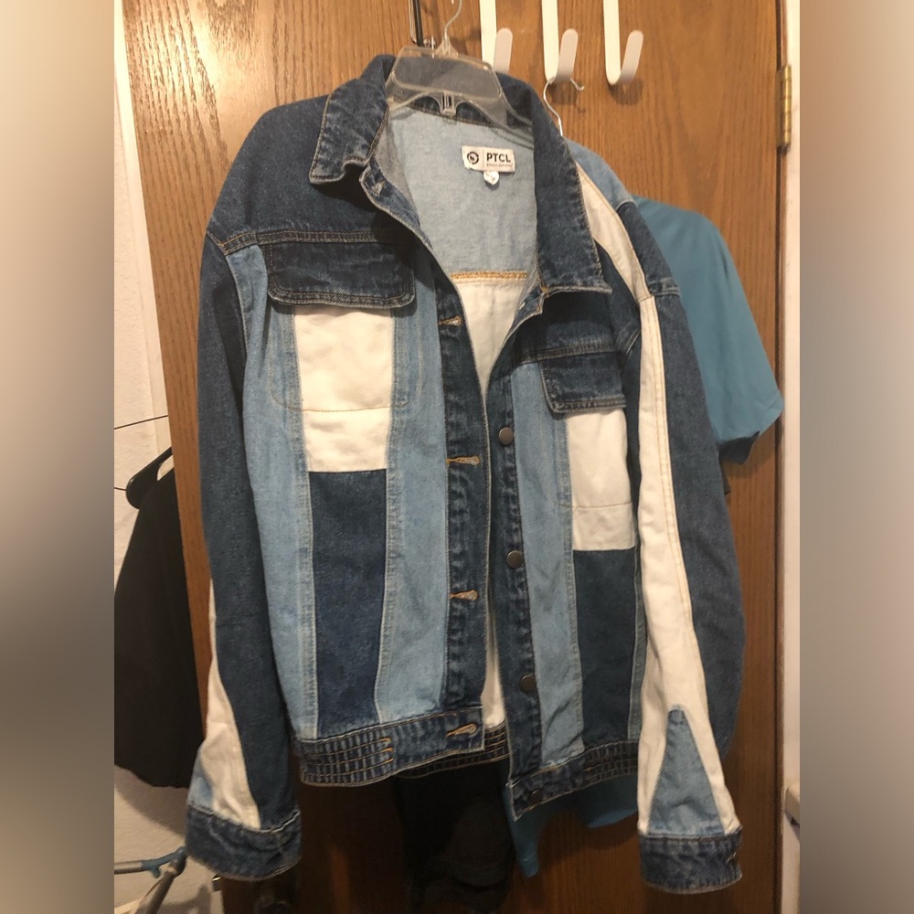 PTCL Blue and White Jean Jacket- $50 or $45 w/offer